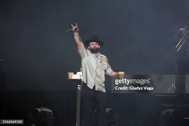 Carin Leon performs live at Coliseo de Puerto Rico José Miguel Agrelot on August 10, 2024 in San Juan, Puerto Rico.