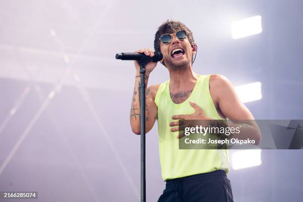 Louis Tomlinson performs at Sziget Festival 2024 at Óbuda Island on August 10, 2024 in Budapest, Hungary.