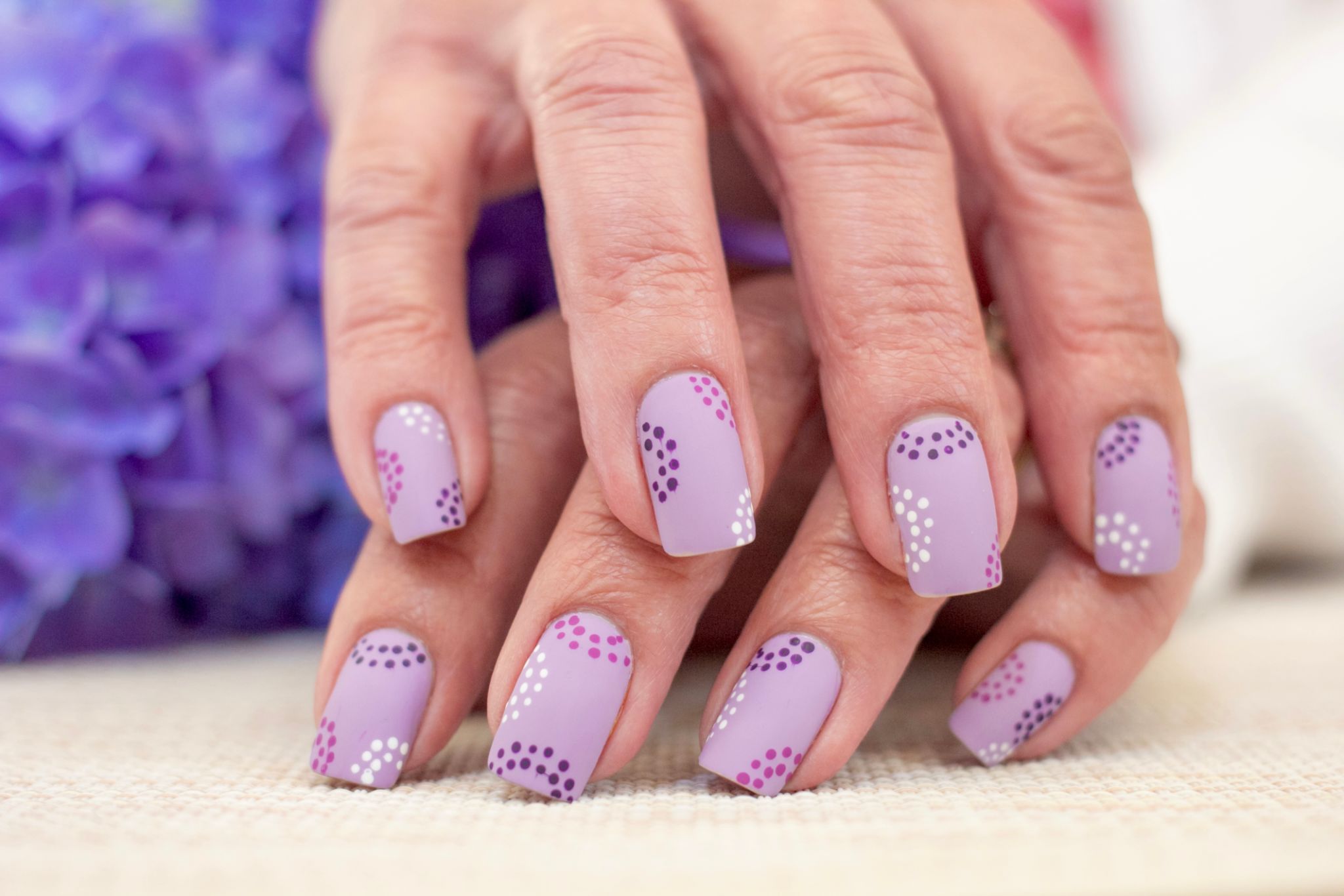 polka dot nails