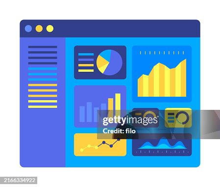 Data Statistics Analysis Dashboard Charts Graphs Blue Software Window Data Statistics Analysis Dashboard Charts Graphs Blue Software Window