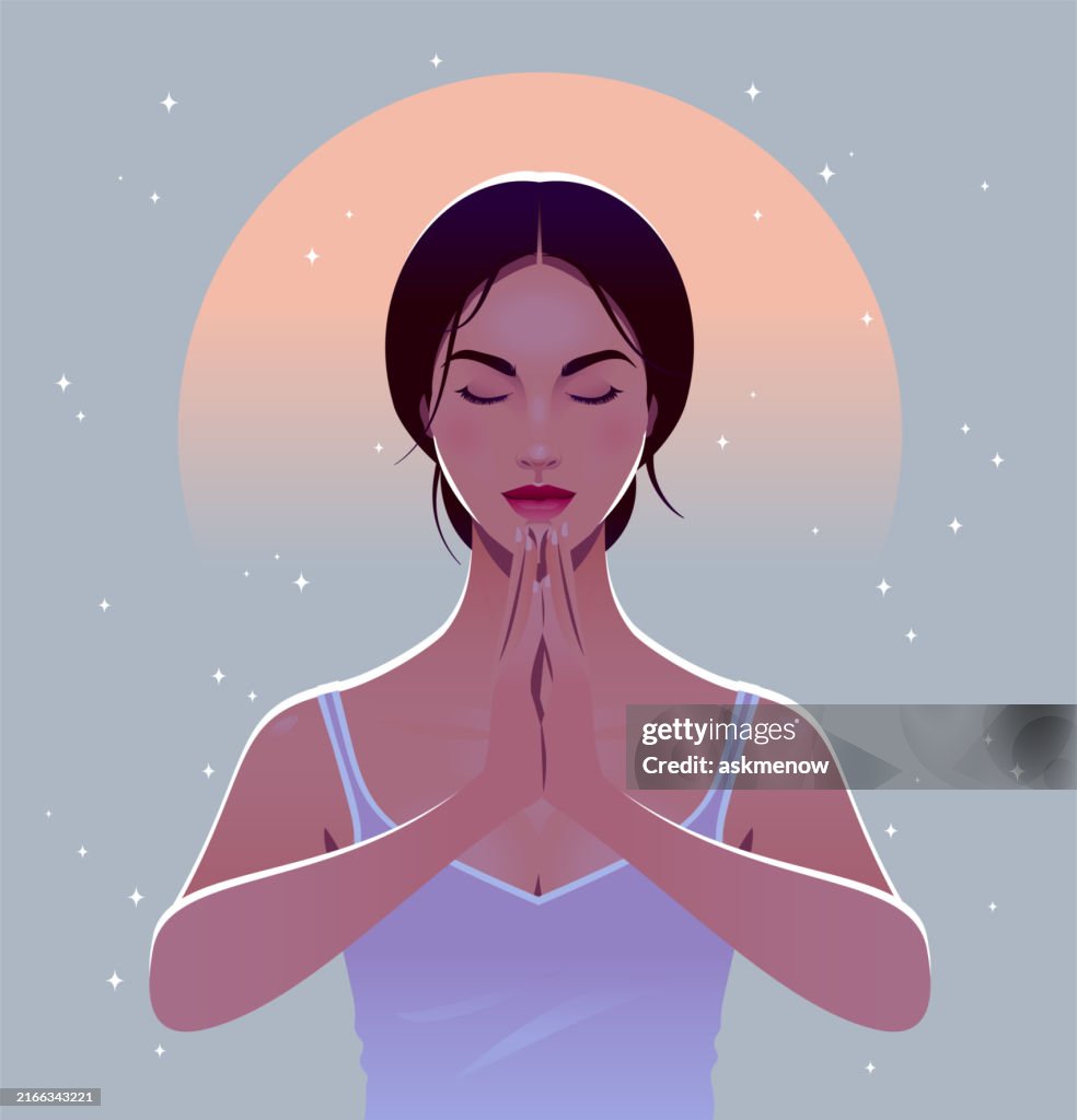 Young woman meditating