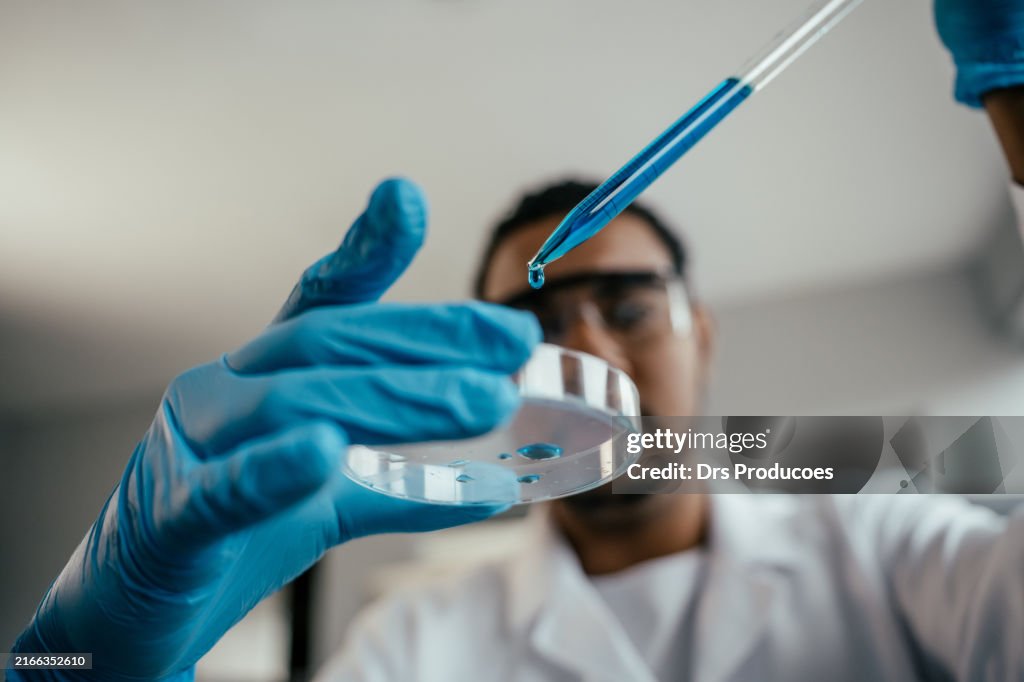 Young scientist doing analysis in the laboratory