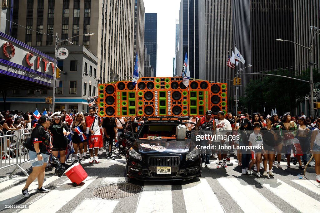 Parade participants during the 2025 National Dominican Day Parade on