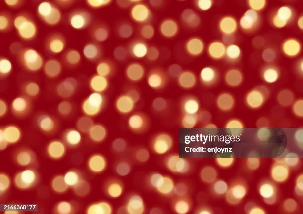 seamless red and gold christmas lights design - wedding string lights stock illustrations