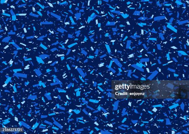 bildbanksillustrationer, clip art samt tecknat material och ikoner med seamless blue confetti background wallpaper design - konfetti