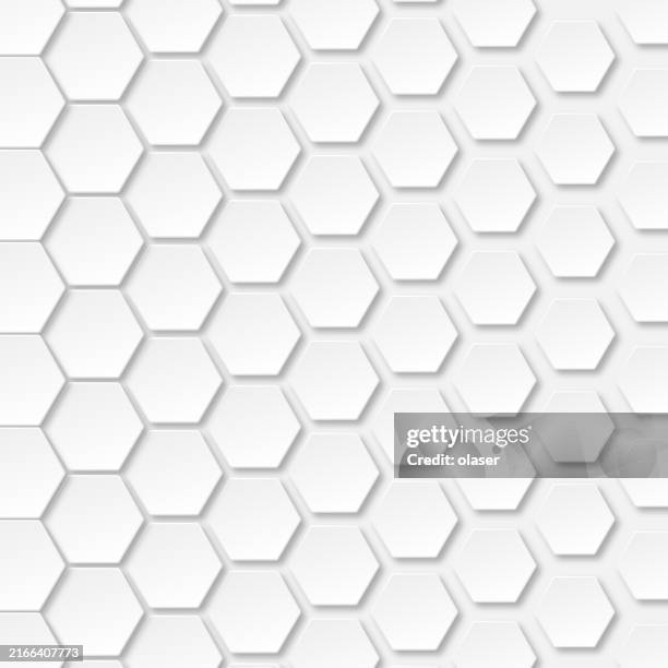 3d hexagonal honeycomb pattern fading right using size - honeycomb pattern stock illustrations