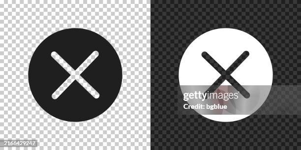 cross mark. icon for design on blank background - refusing stock illustrations