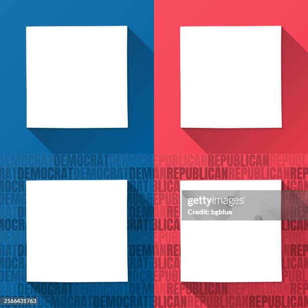 barry county, michigan. maps on blue and red backgrounds - michigan map counties stock illustrations