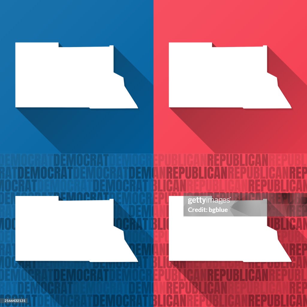 Archuleta County, Colorado. Maps on blue and red backgrounds