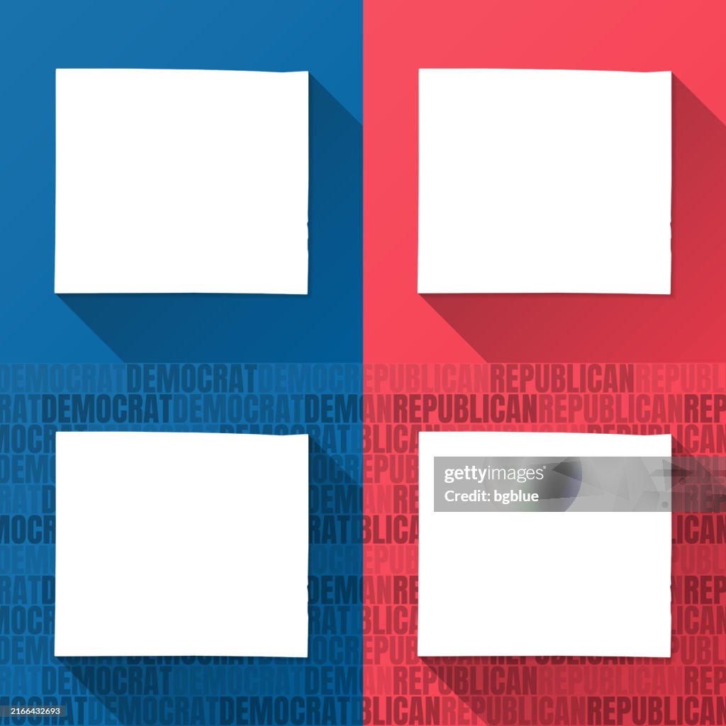 Outagamie County, Wisconsin. Maps on blue and red backgrounds