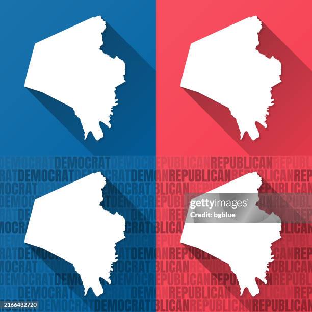 fayette county, kentucky. maps on blue and red backgrounds - lexington ky stock illustrations
