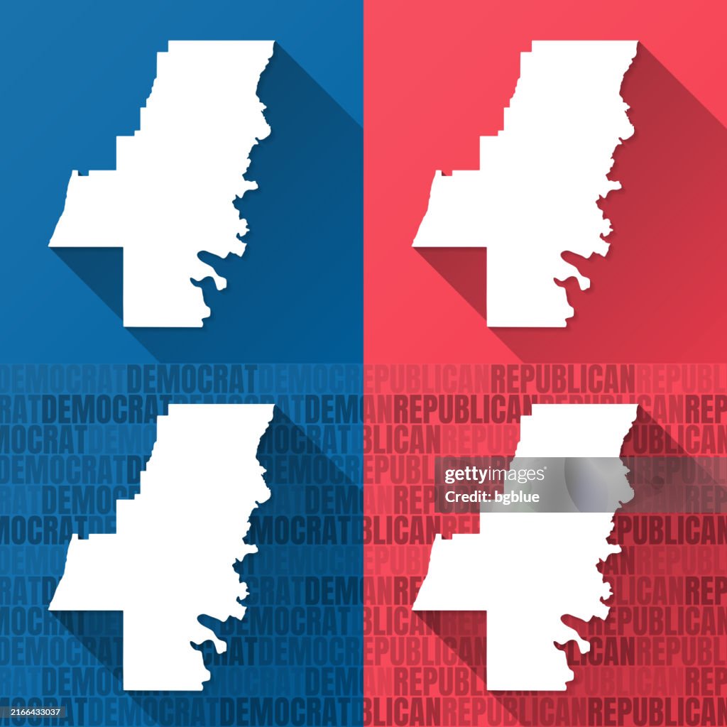 Whitfield County, Georgia. Maps on blue and red backgrounds
