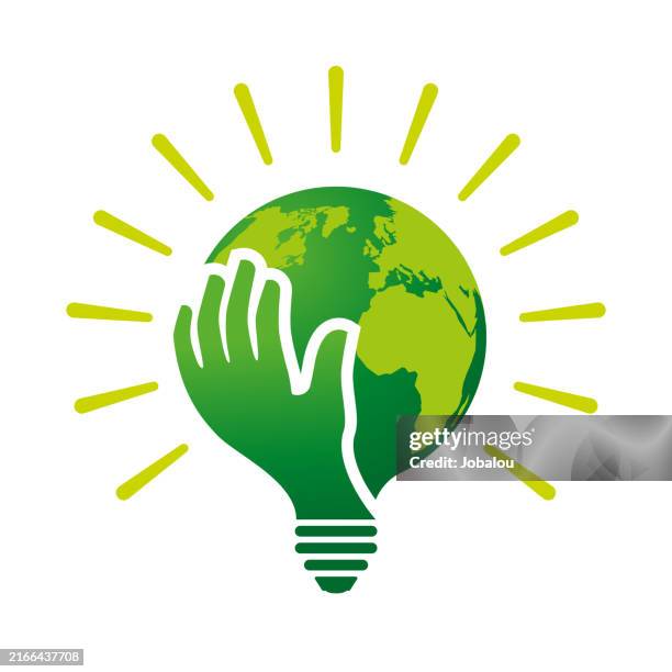 environmental care sustainability energy concept idea - renewable natural gas stock illustrations