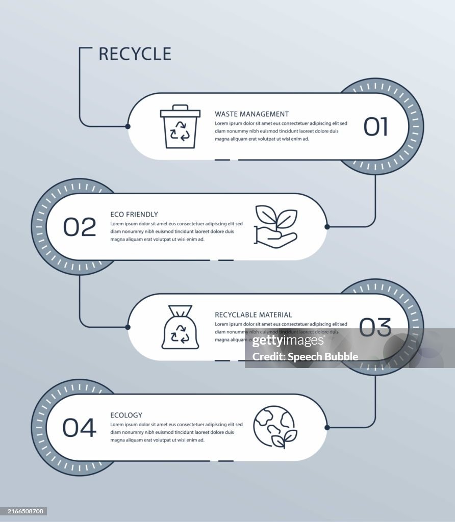 Recycle Vector Infographic Design