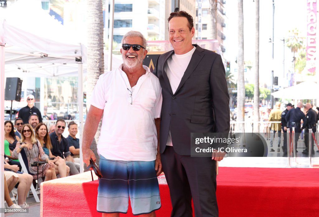 Actor Vince Vaughn Honored With Star On The Hollywood Walk Of Fame