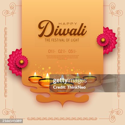 Feliz festival de Diwali con la lámpara de aceite de Diwali, fondo de las vacaciones de Diwali con Diya Feliz festival de Diwali con la lámpara de aceite de Diwali, fondo de las vacaciones de Diwali con Diya