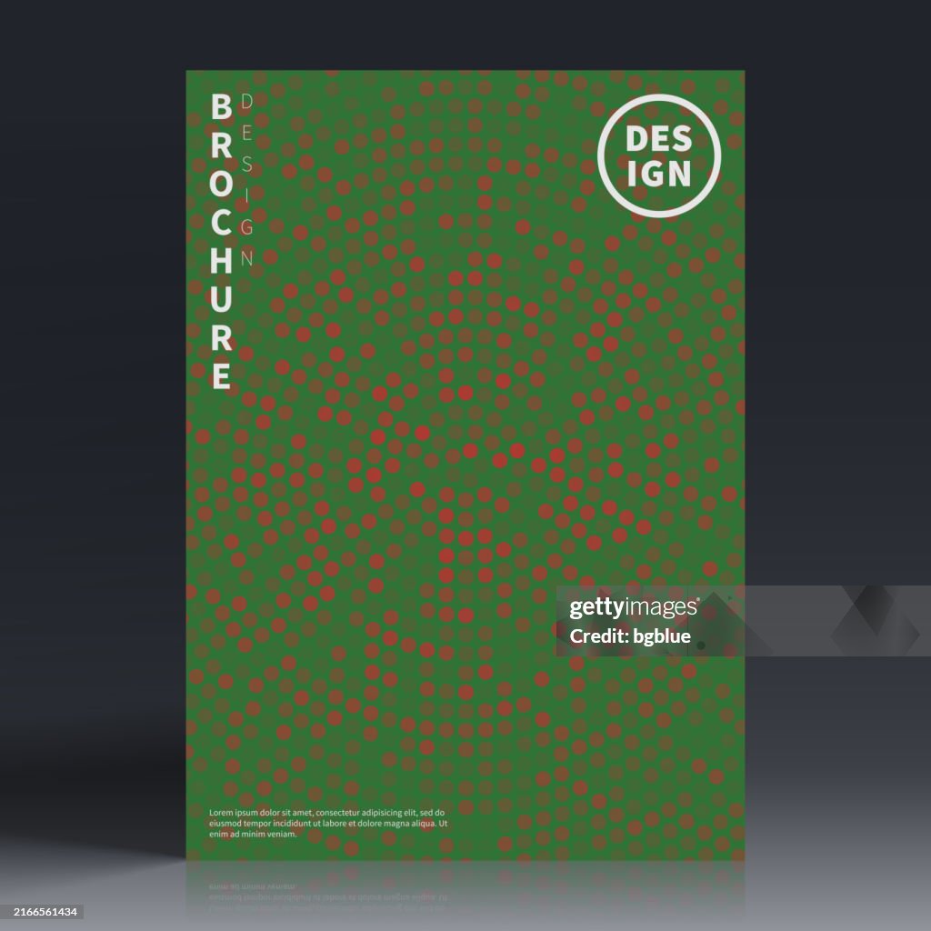 Brochure template layout, Red cover design, business annual report, flyer, magazine