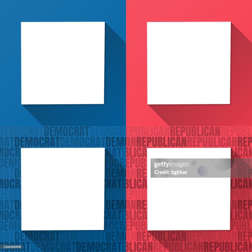 Wallace County, Kansas. Maps on blue and red backgrounds