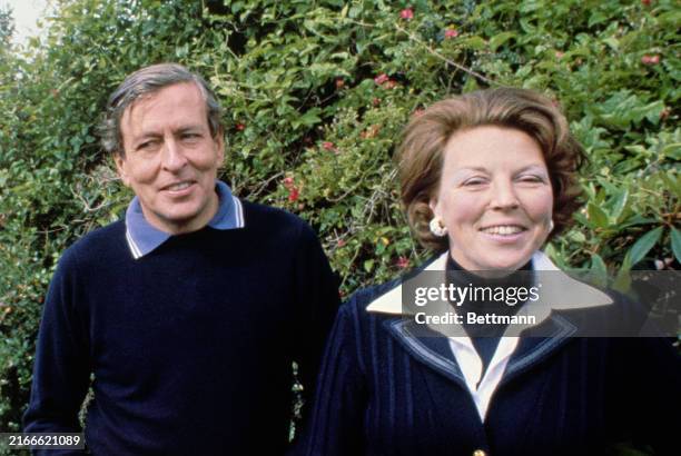 Crown Princess Beatrix and Prince Claus of the Netherlands pictured in April 1980.