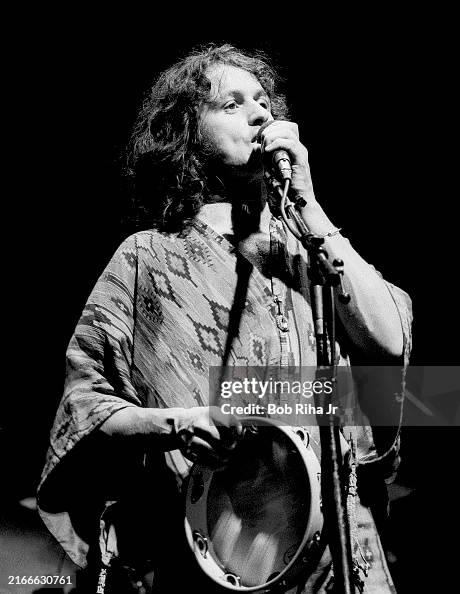 Singer and Musician Jon Anderson of the band YES performs in concert ...