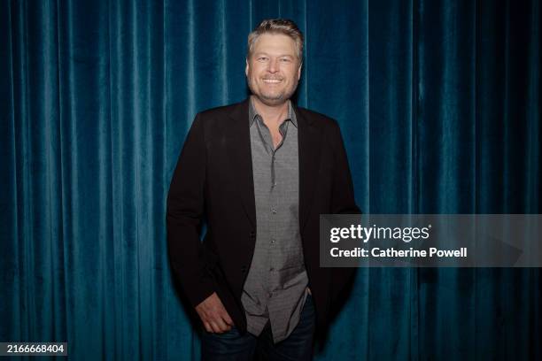 January 17: In this image released on August 13th Blake Shelton attends CMT Giants: Alabama at The Fisher Center for the Performing Arts on January...