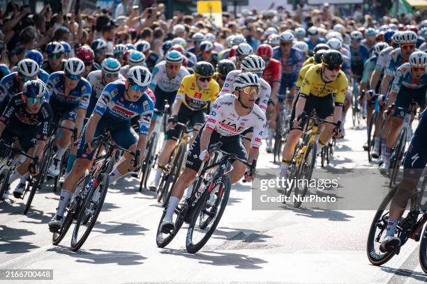 Polish cyclist Rafal Majka of UAE Team Emirates is competing in the 81st Tour de Pologne bicycle race, final stage 7, with the finish line near...