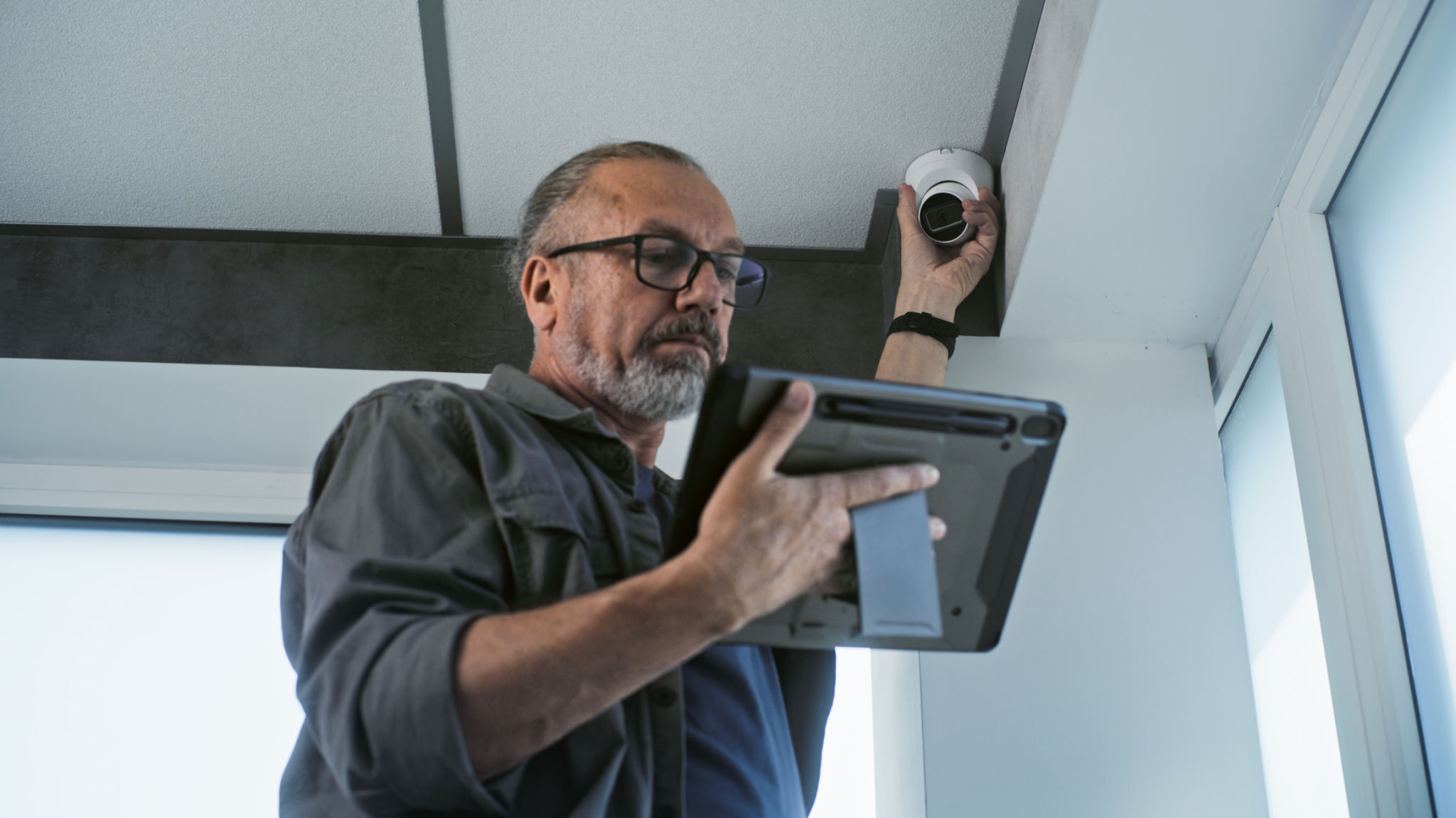 security camera installation