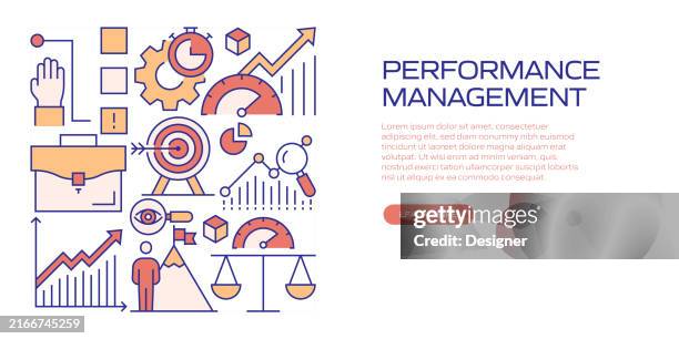 Performance Updates Banner Performance Management Related Line Style Banner Design For Web Page ...