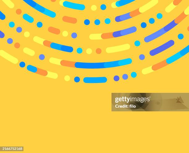 circle curve abstract lines modern background - proton stock illustrations