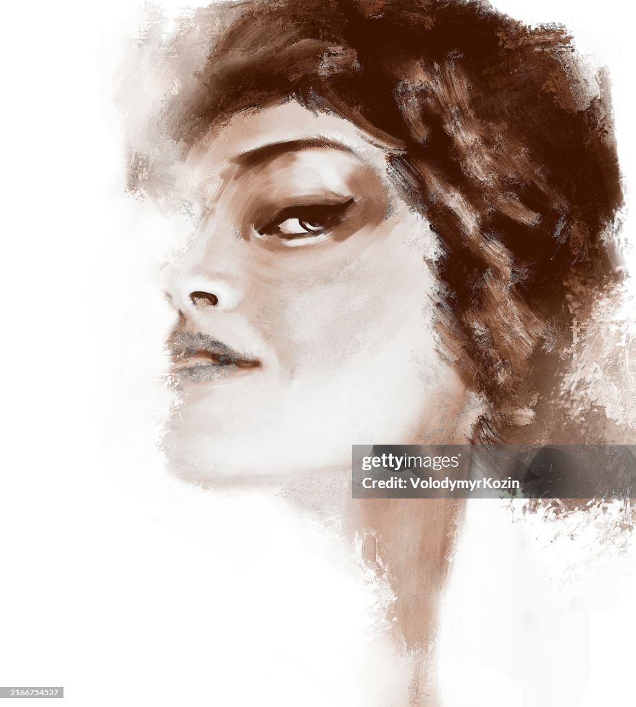 Portrait of an artistic young woman