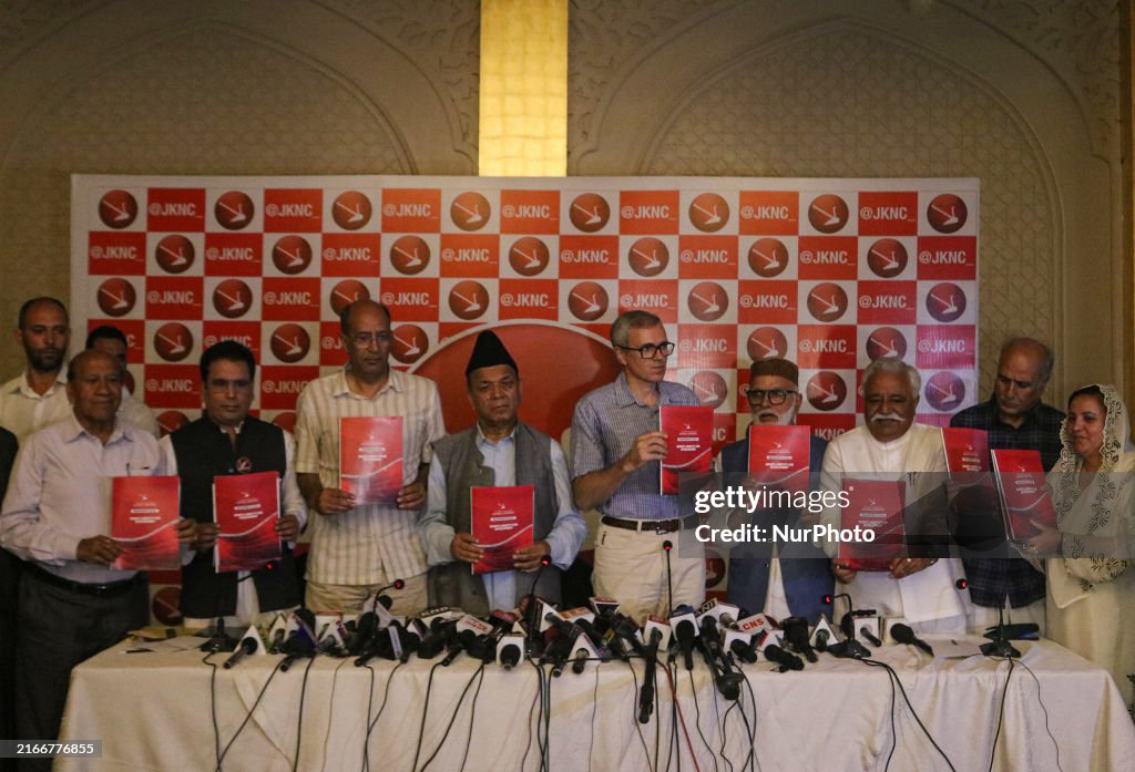 National Conference Releases Party Manifesto For Upcoming Legislative Assembly Elections In Kashmir