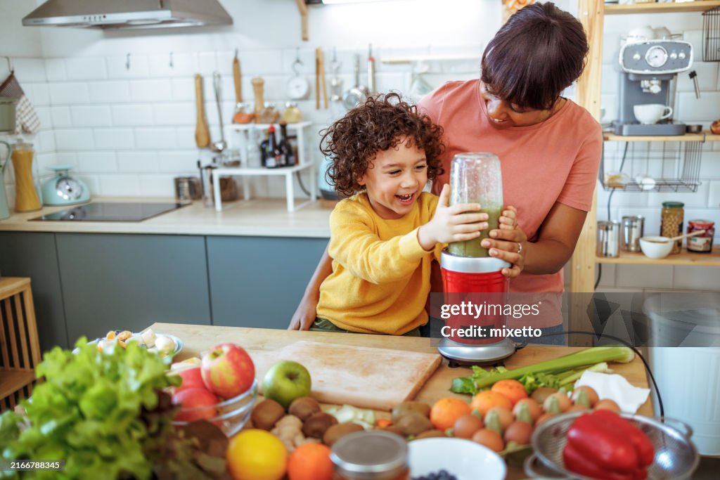 Cooking together at home