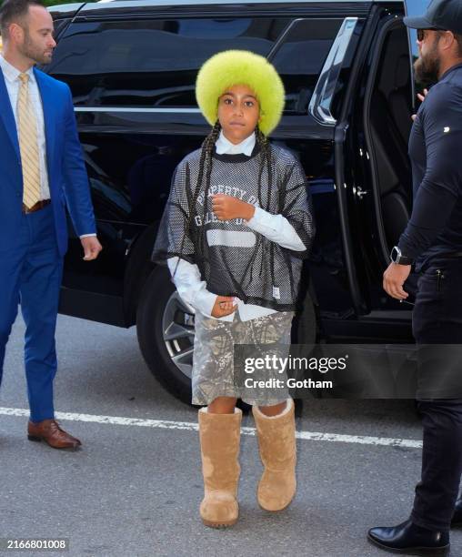 North West is seen on August 14, 2024 in New York City.