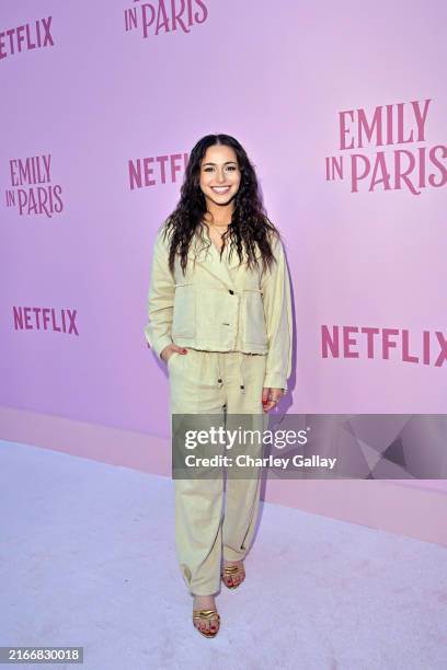 Sky Katz attends the Emily In Paris Season 4 Part 1 LA Premiere at The Egyptian Theatre Hollywood on August 14, 2024 in Los Angeles, California.