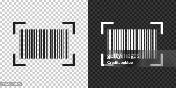 barcode scan. icon for design on blank background - barcode stock illustrations