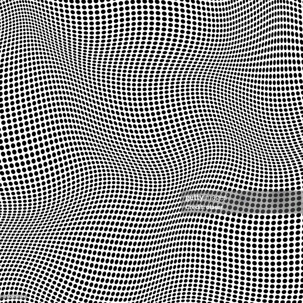 Distorted L Dotted Distorted 3d Surface High-Res Vector Graphic - Getty Images