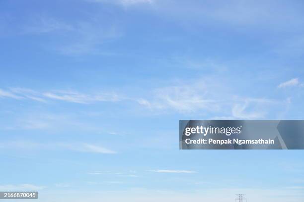 white cloud in blue sky nature background - thin clouds stock pictures, royalty-free photos & images