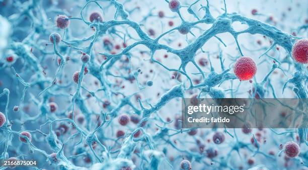 células del virus 3d atacando una cadena de adn - biochip equipo de laboratorio fotografías e imágenes de stock