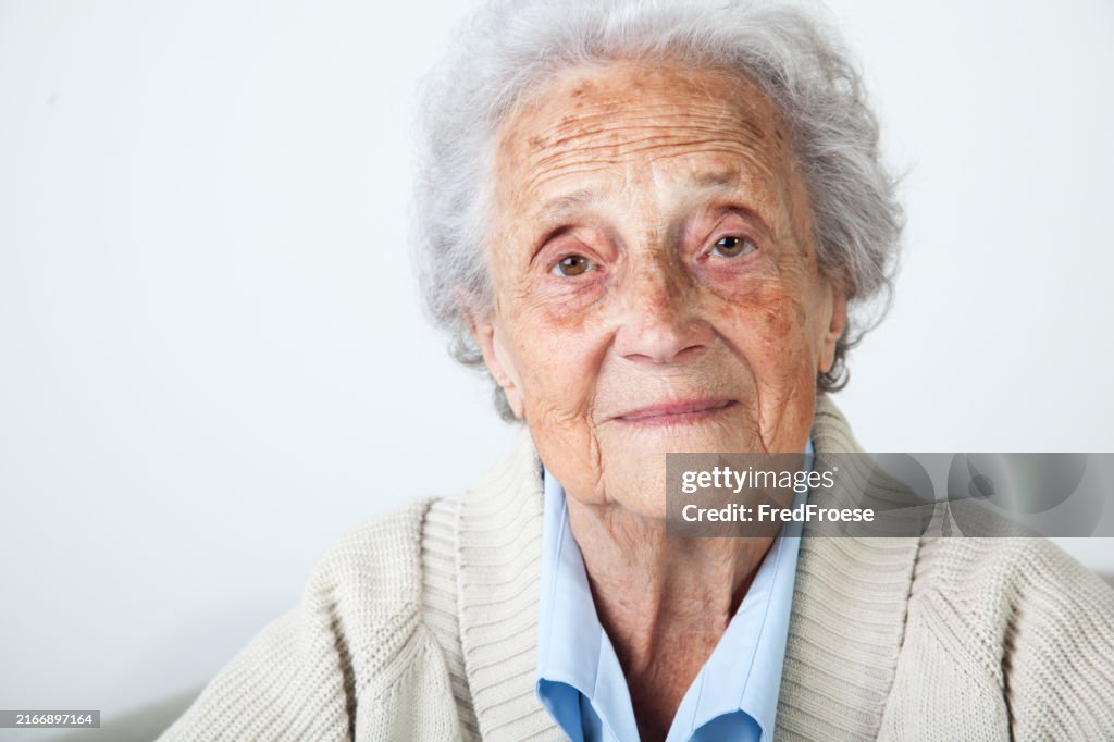 Portrait of 90 year old woman