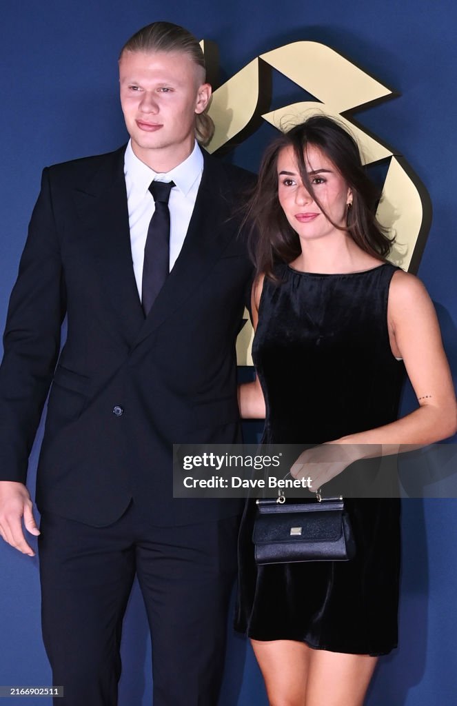 Isabel Rothstein Fi Erling Haaland and Isabel Haugseng Johansen attend the PFA Awards ...