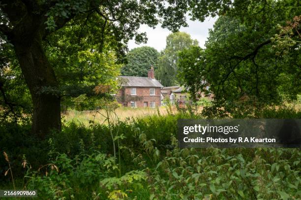 the village of styal in cheshire, england - abode stock pictures, royalty-free photos & images