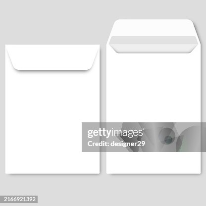 Realistic blank envelope icon vector design Realistic blank envelope icon vector design