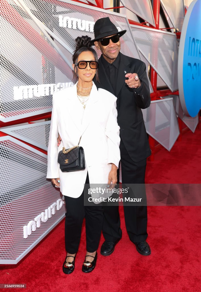 Lisa Rae Harris Lisa Harris and Jimmy Jam attend the Intuit Dome Grand Opening at ...