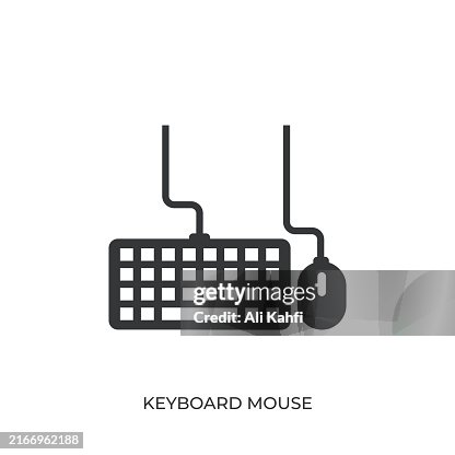 Keyboard mouse glyph solid icon. Solid icon that can be applied anywhere, simple, pixel perfect and modern style Keyboard mouse glyph solid icon. Solid icon that can be applied anywhere, simple, pixel perfect and modern style