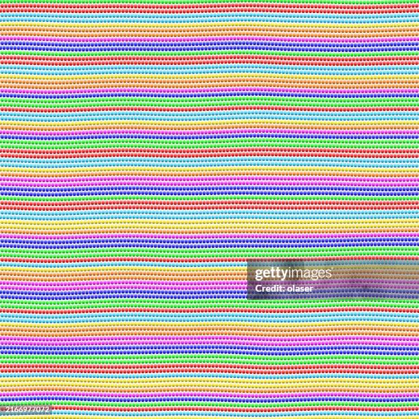 colorful striped carpet vector pattern - linen texture background stock illustrations