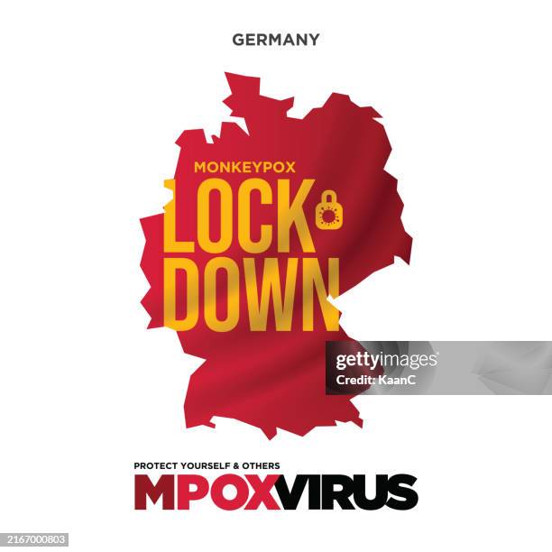 germany concept. monkeypox virus lockdown concept vector stock illustration. - skin problem stock illustrations