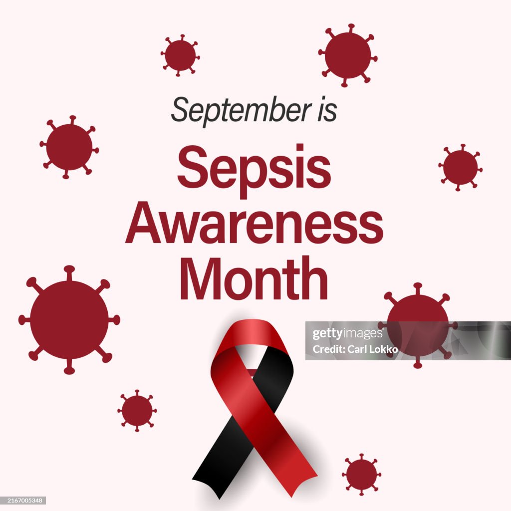 Sepsis Ribbon Color Sepsis Awareness Month Banner Systemic Inflammatory Response Syndrome ...
