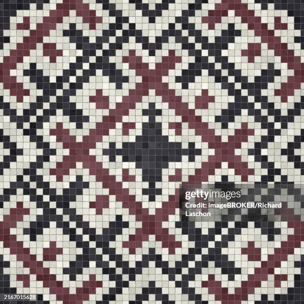 Mosaic Tiles Background Seamless Vector Pattern High-Res Vector Graphic ...