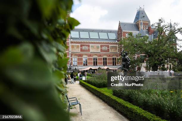 View of the Rijksmuseum in Amsterdam, Netherlands on August 21, 2024.
