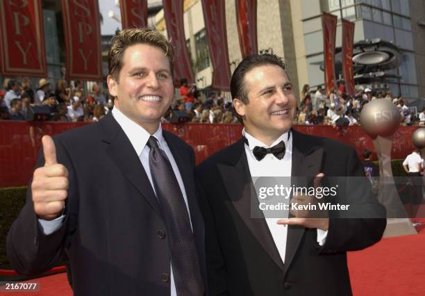 Owners of the Sacramento Kings, Gavin and Joe Maloof attend the 2003 ESPY Awards at the Kodak Theatre July 16, 2003 in Hollywood, California.
